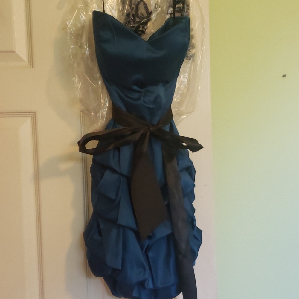 Blue short homecoming dress